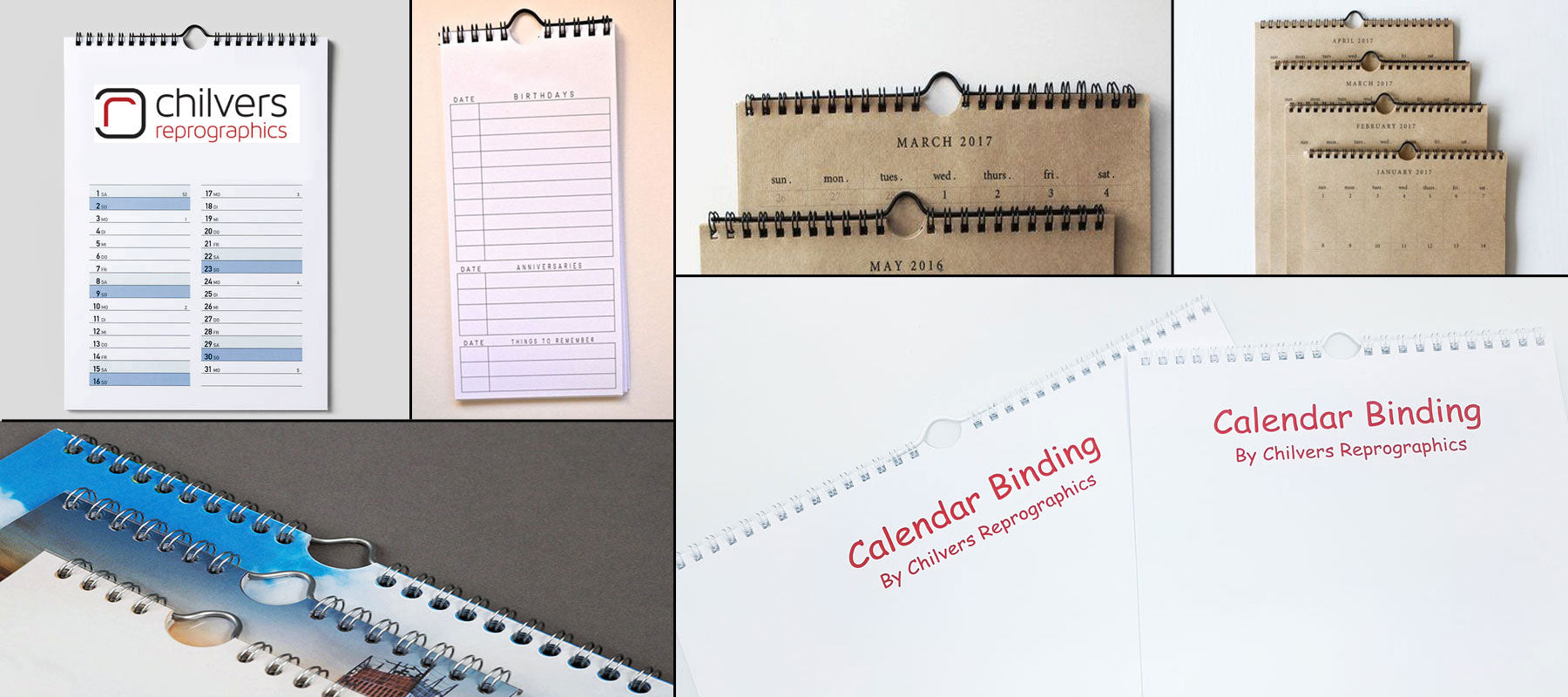 Calendar binding made easy Chilvers Reprographics