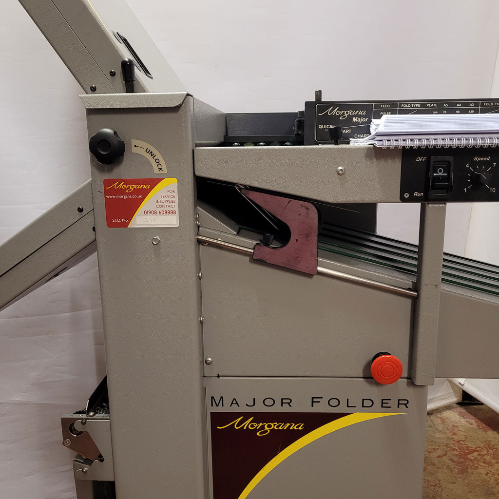 Used / Pre-owned Morgana Major Suction Folder inc. Perforating Unit